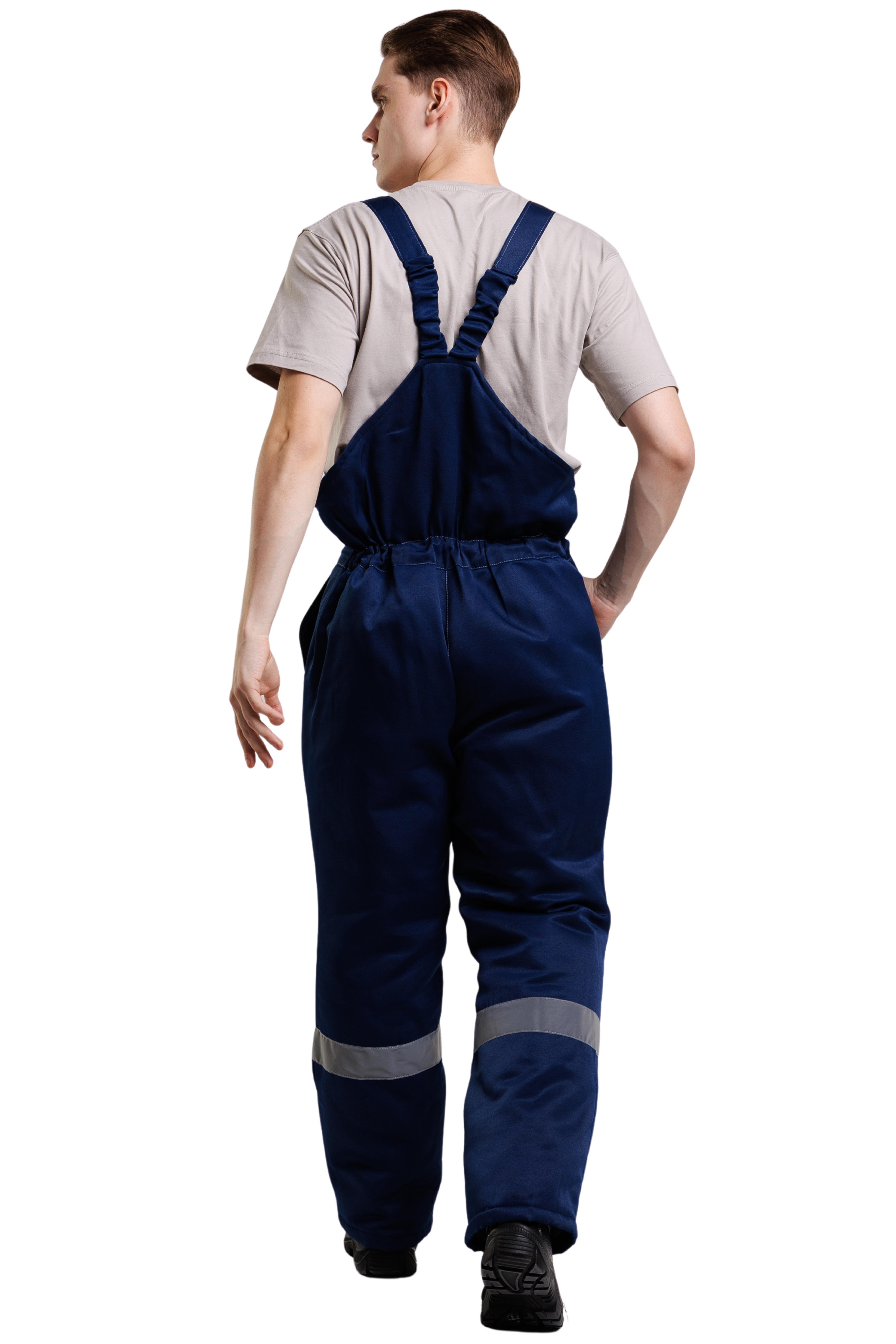 Костюм утеплённый мужской Компакт плюс, смес. кур+п/к син/вас