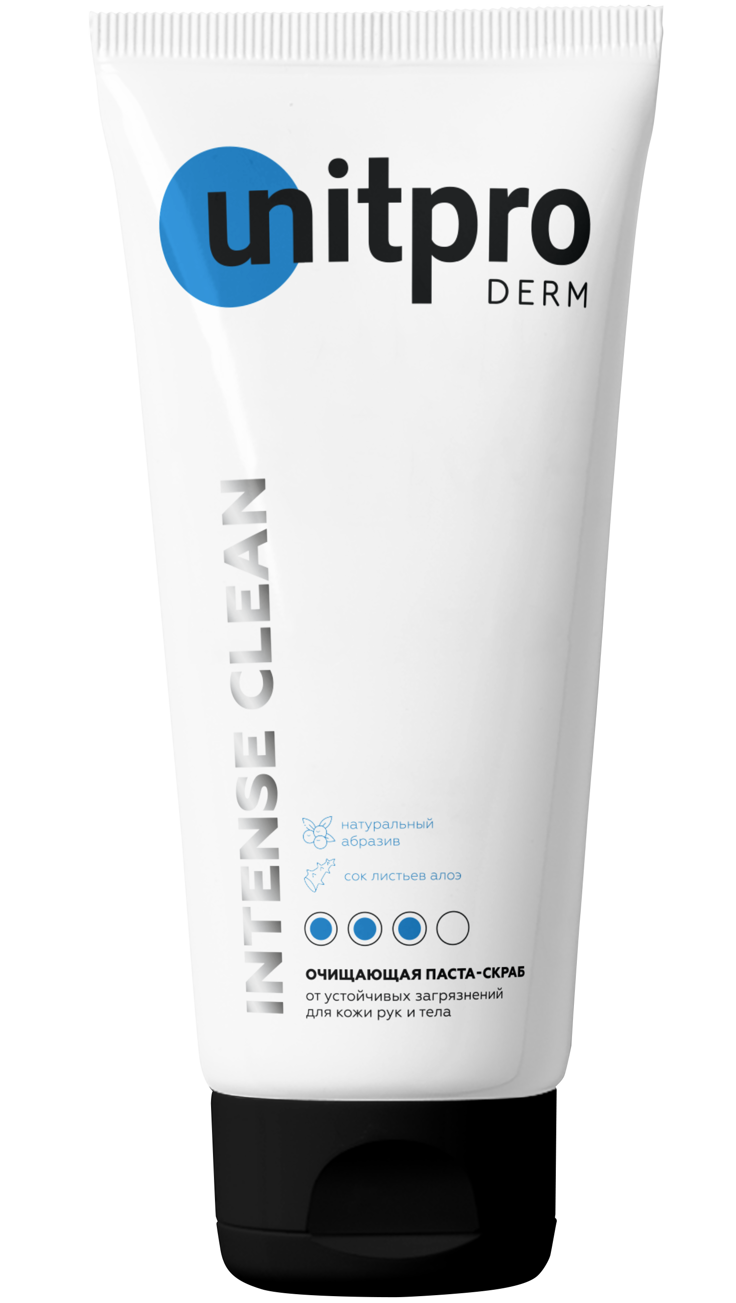 Паста очищающая Unitpro Derm Intense Clear с абразивом, 200мл
