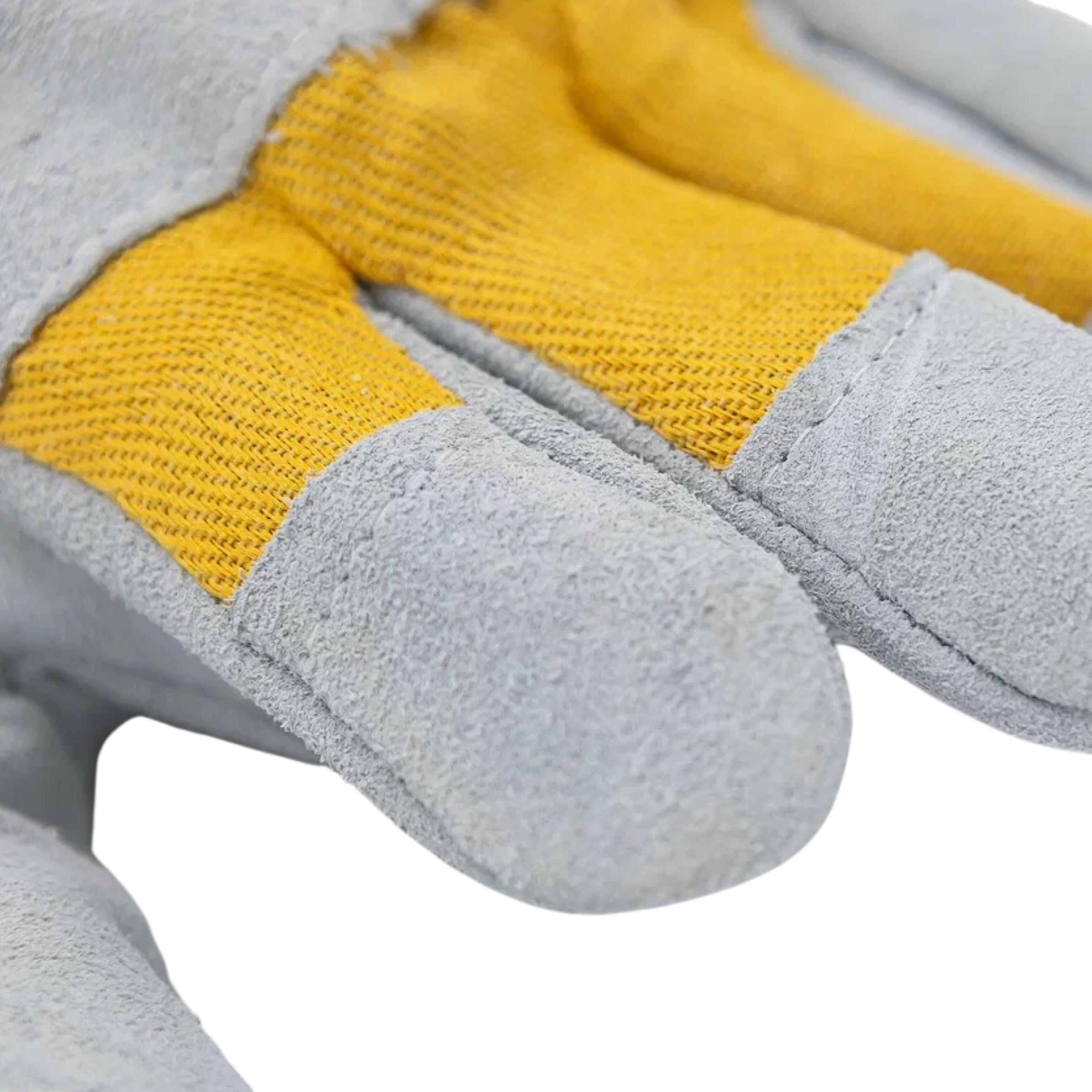 Перчатки MLG комбинированные с крагой CG2121 желто-серые