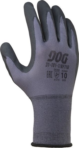 Перчатки DOG BF11G Sensor Lux част.покр. ладони