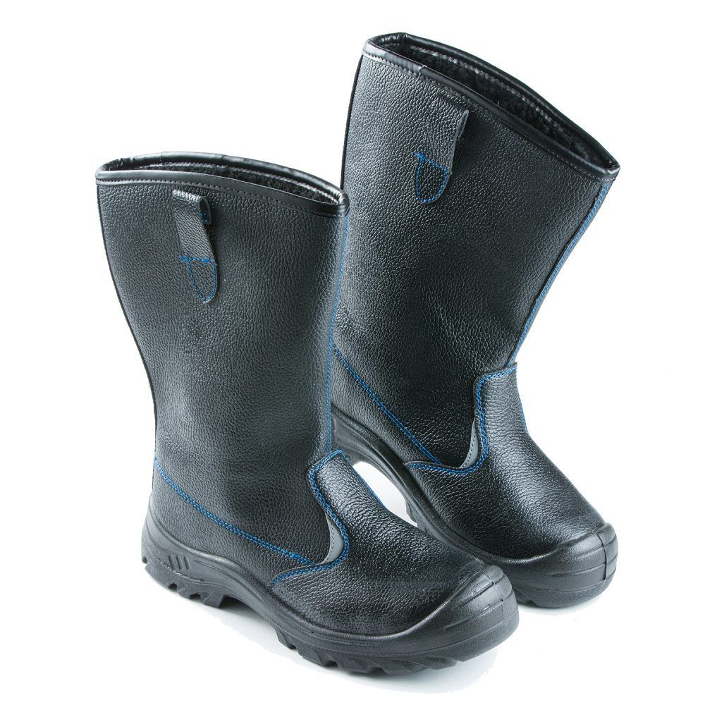 Полусапоги мужские, арт. 16М (мет.подносок, иск.мех, высокие)