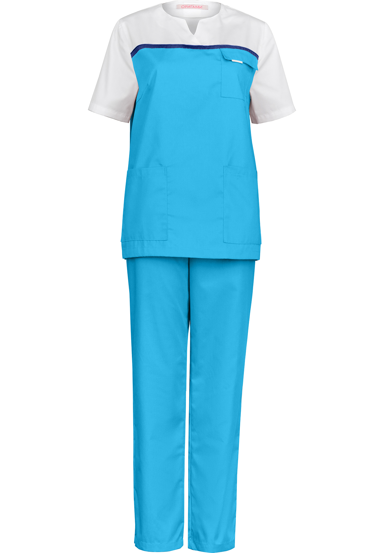 Костюм медицинский модель Милена S голубая 