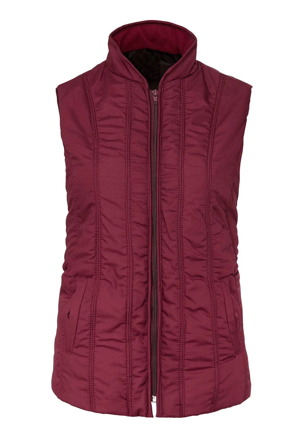 Жилет утепленный Лилия,бордо,жен
