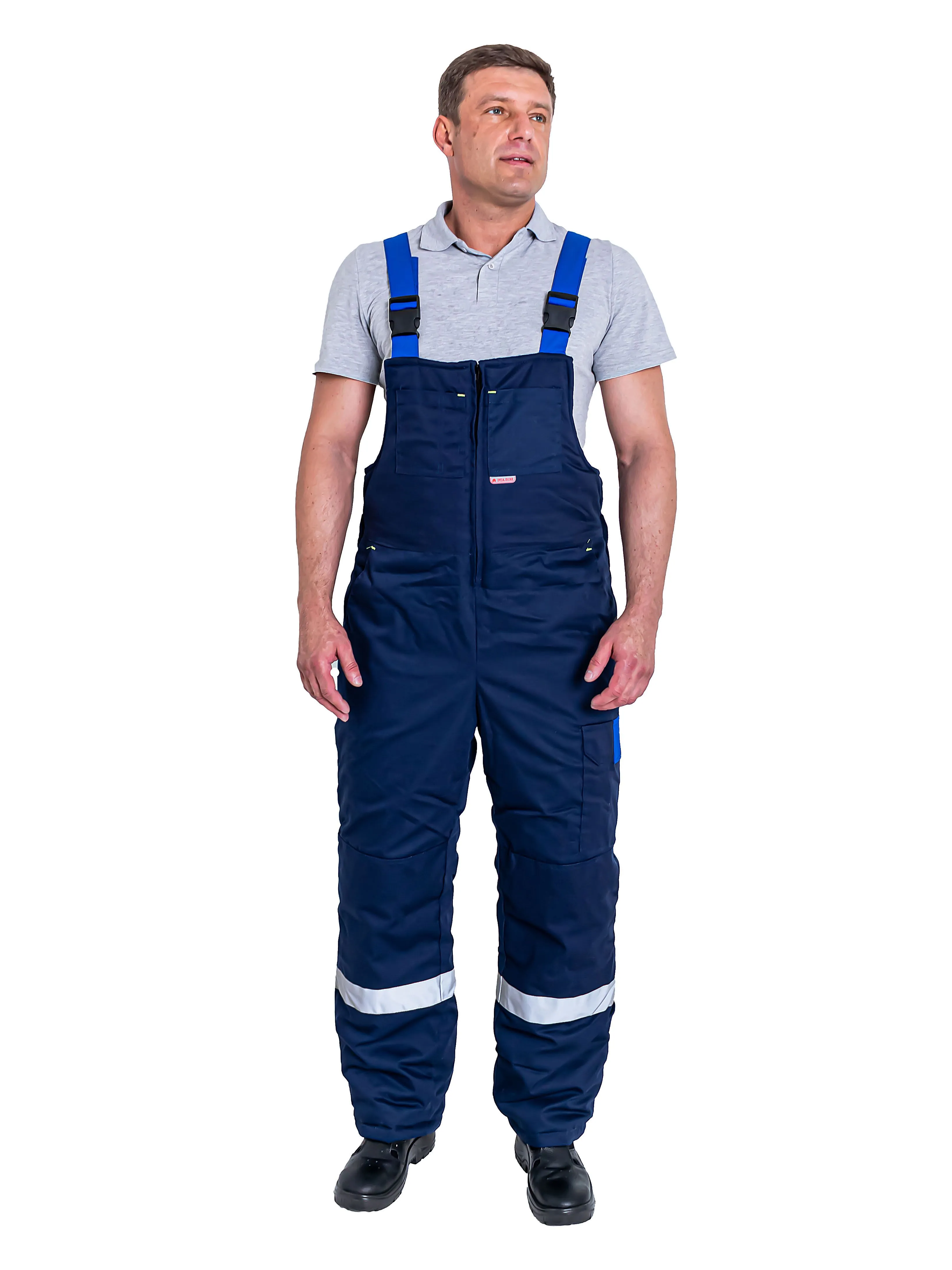 Костюм БРУКЛИН утепленный синий с васил. куртка п/к