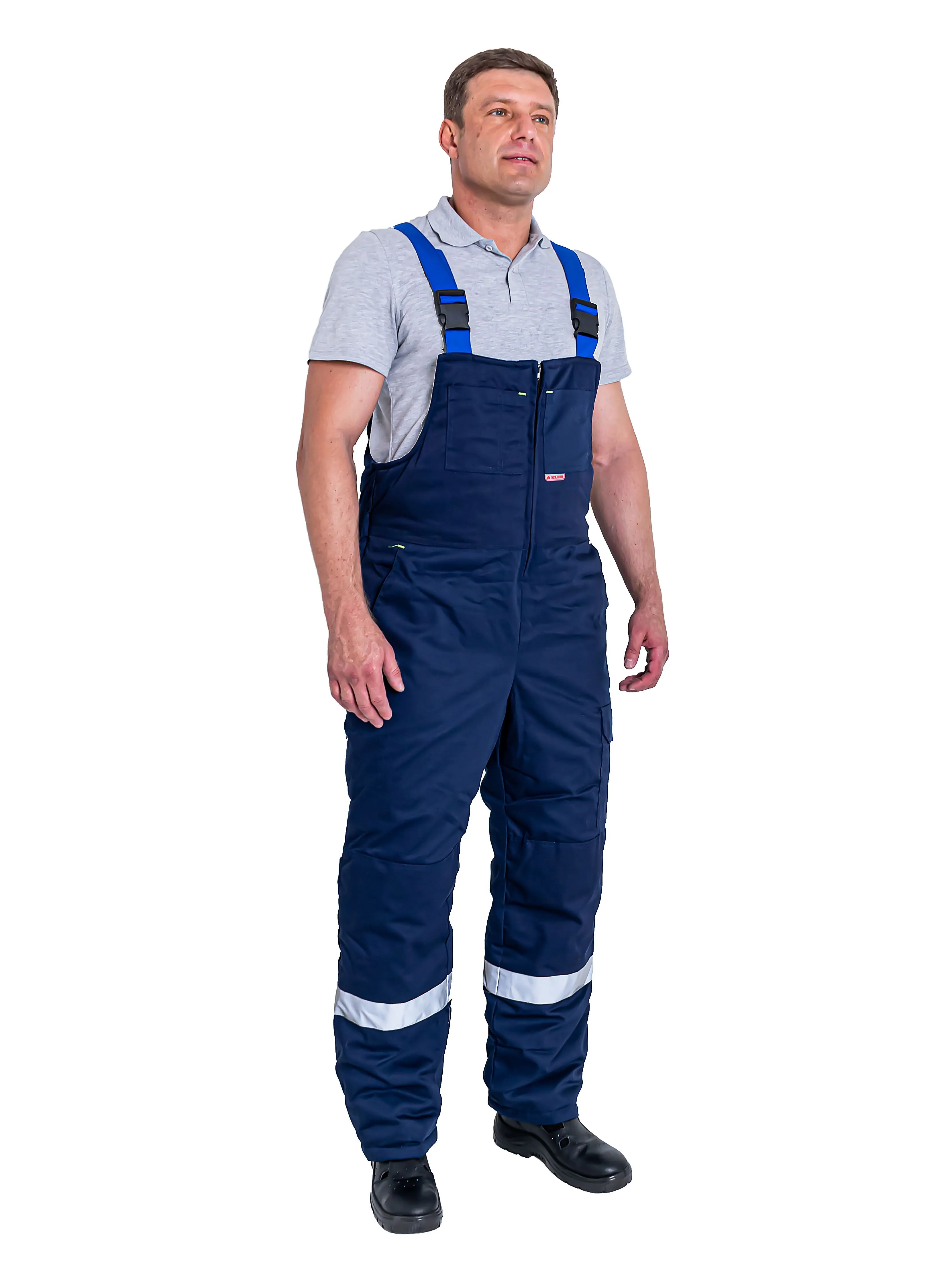 Костюм БРУКЛИН утепленный синий с васил. куртка п/к