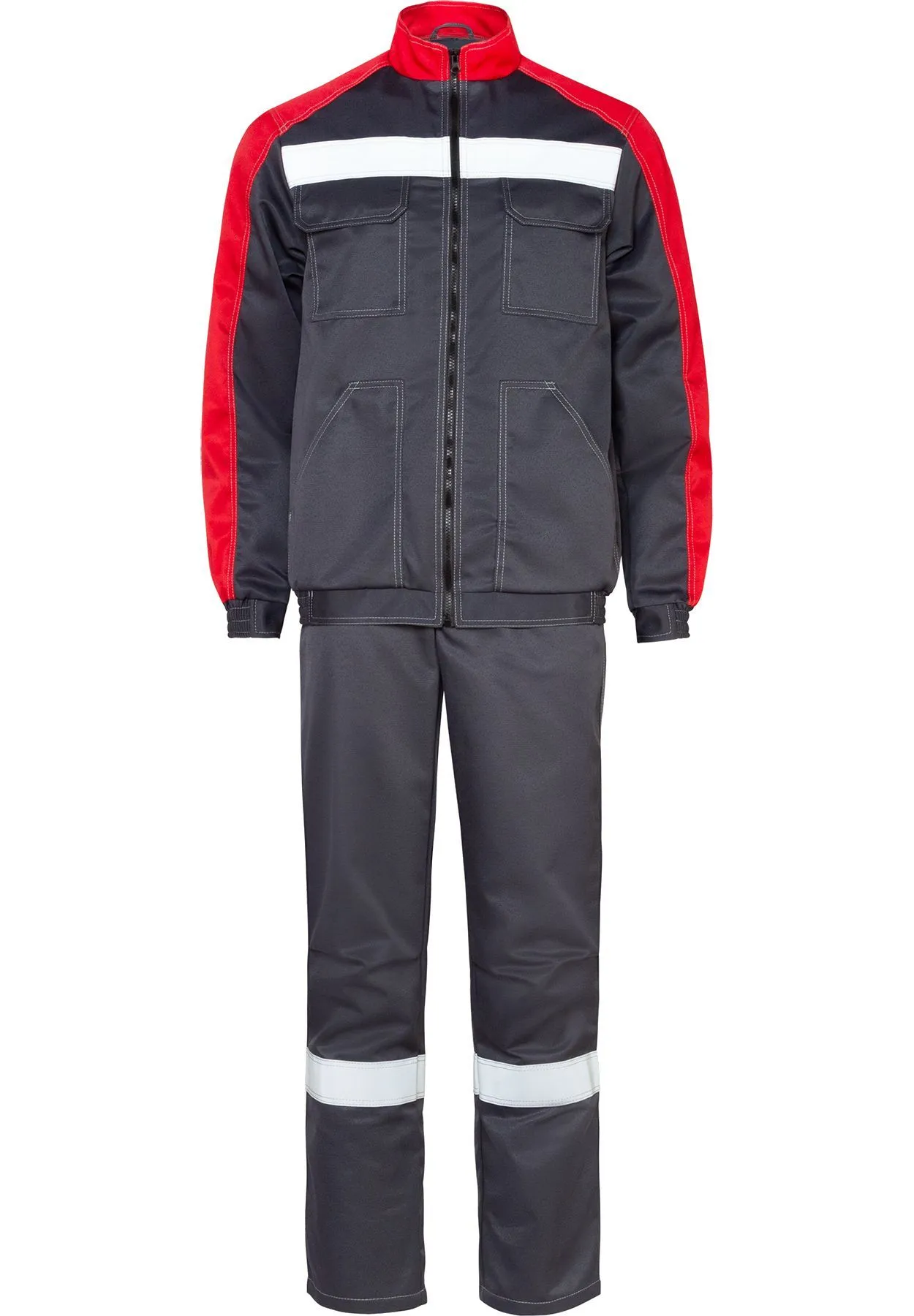 Костюм рабочий Аватар 2 с брюками серо-красный