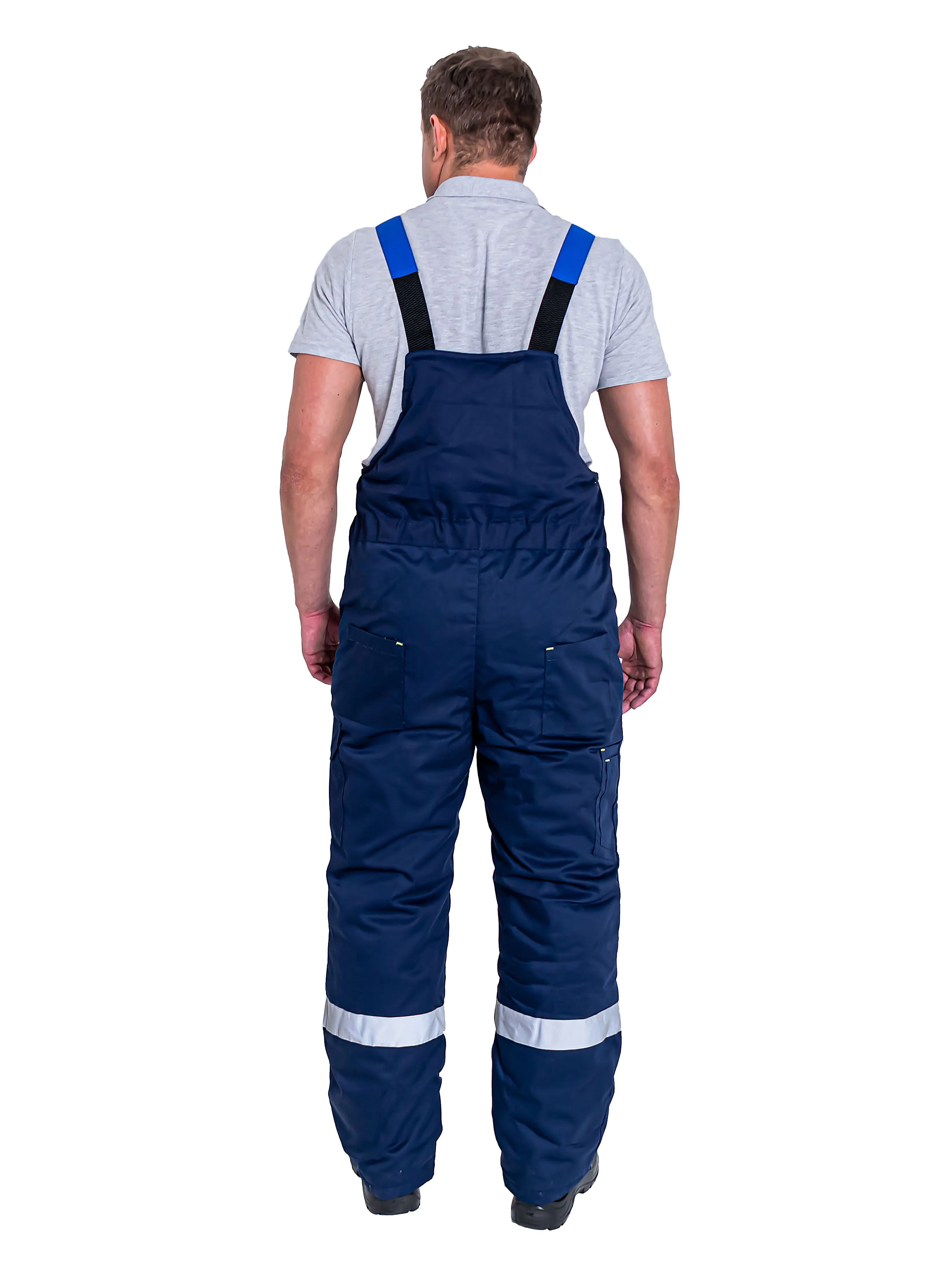 Костюм БРУКЛИН утепленный синий с васил. куртка п/к